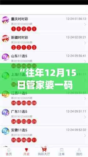 “往年12月15日管家婆一码一肖100准”:高准确率的传奇,成为历史佳话