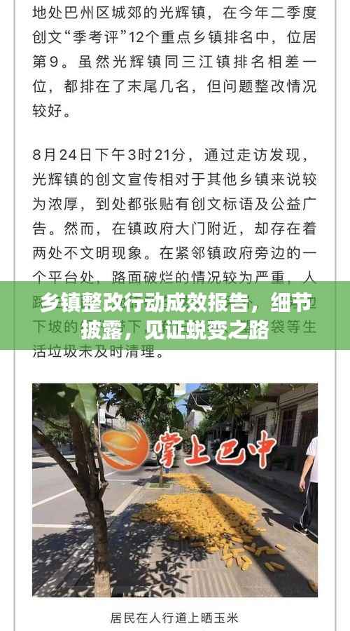 乡镇整改行动成效报告,细节披露,见证蜕变之路
